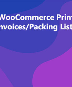 WooCommerce Print Invoices/Packing Lists