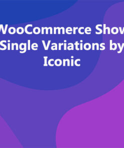 WooCommerce Show Single Variations by Iconic
