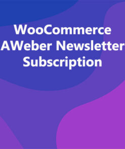 WooCommerce AWeber Newsletter Subscription