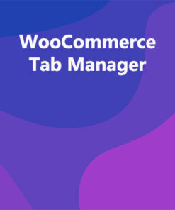 WooCommerce Tab Manager