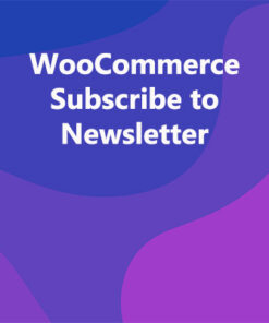 WooCommerce Subscribe to Newsletter
