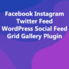 Facebook Instagram Twitter Feed WordPress Social Feed Grid Gallery Plugin