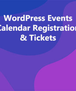 WordPress Events Calendar Registration & Tickets