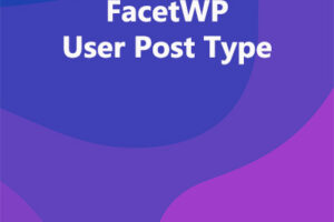 FacetWP User Post Type