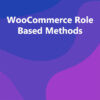 WooCommerce Role Based Methods