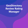 GeoDirectory Review Rating Manager