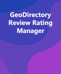 GeoDirectory Review Rating Manager