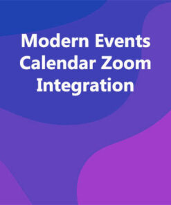 Modern Events Calendar Zoom Integration
