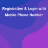 Registration & Login with Mobile Phone Number